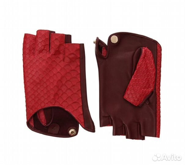 Перчатки Шопен из кожи питона