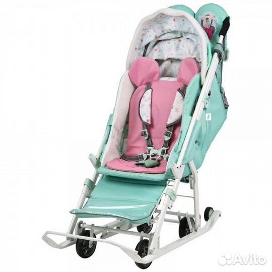 Санки коляска «Disney-baby 2. Минни Маус»