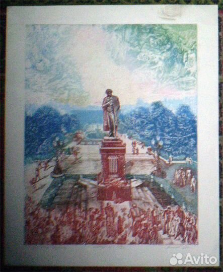 Литография офорт Л. Хинштейн А. Веселов А.Давыдов