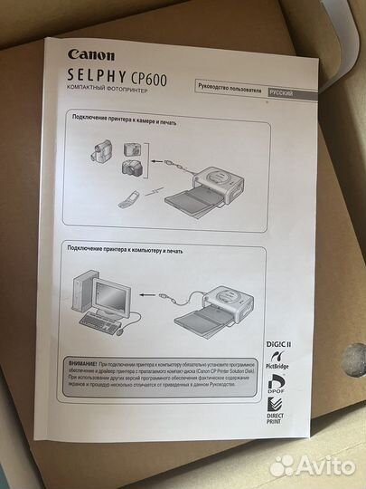 Фотопринтер canon selphy cp600
