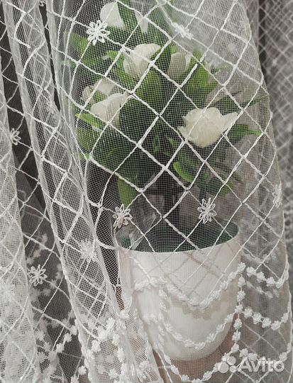 Тюль отрез ширина 5.10 и 6 метров