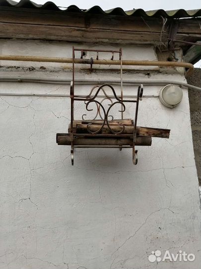 Дровница кованая