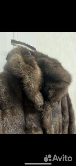 Шуба норковая с капюшоном 44 46