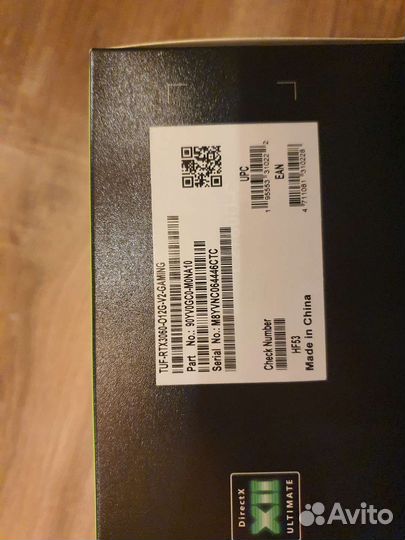 Видеокарта asus TUF GeForce RTX 3060 V2 OC 12GB