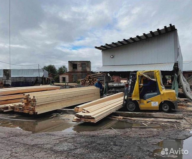 Доска шт 40X100X6000 ест.вл 1с