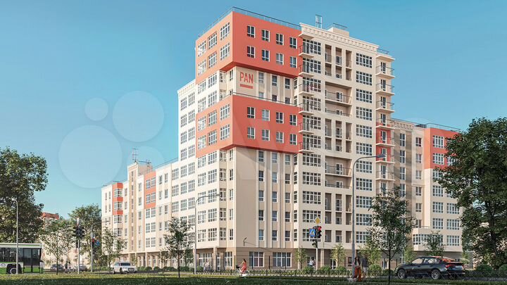 3-к. квартира, 71,4 м², 2/12 эт.