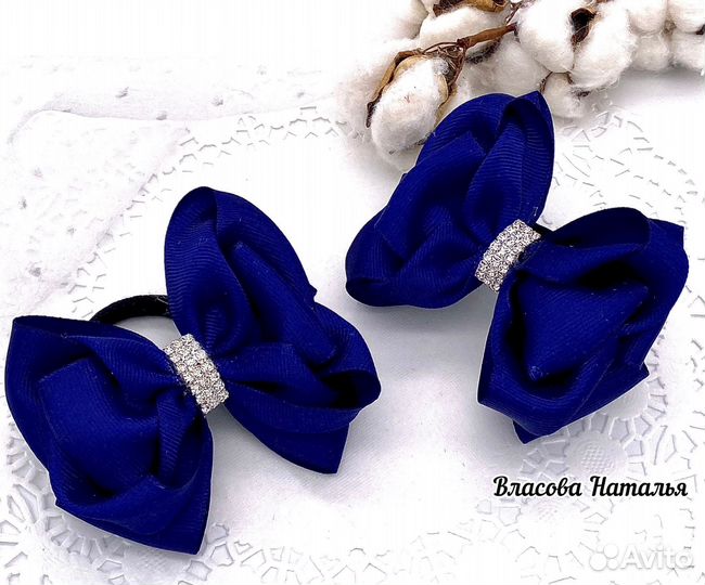 Бантики для волос. Ручная работа