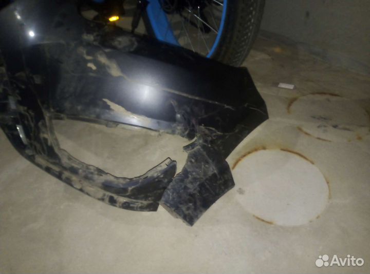 Передний бампер хендай санта Фе 2 рейсталинг