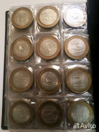 10р Биметалл коллекция 72шт (все разные)