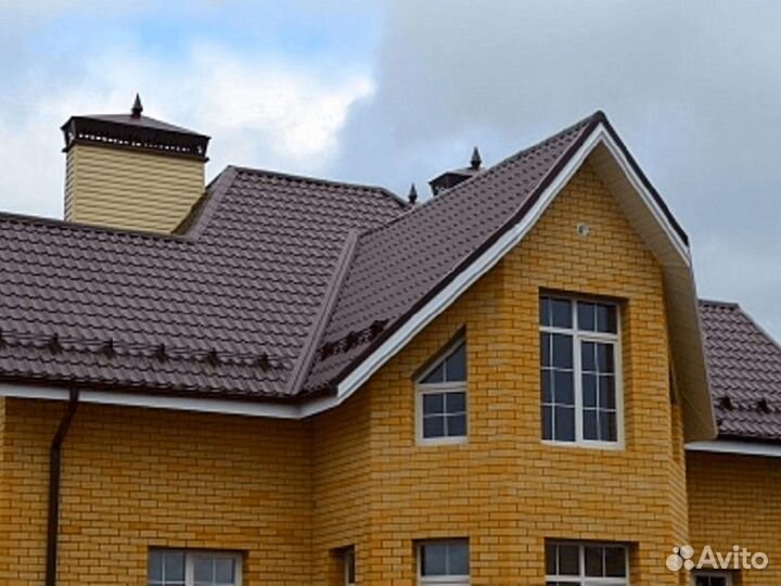 Металлочерепица для кровли шоколад