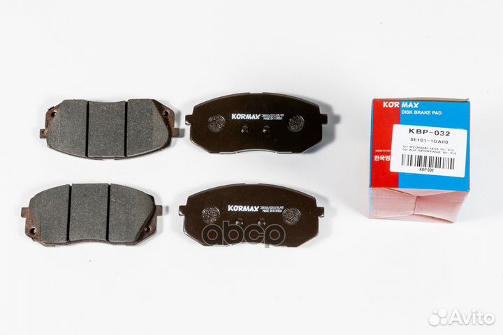 Колодки тормозные, передние (с антискрипной