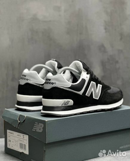 Кроссовки New Balance 574 white black