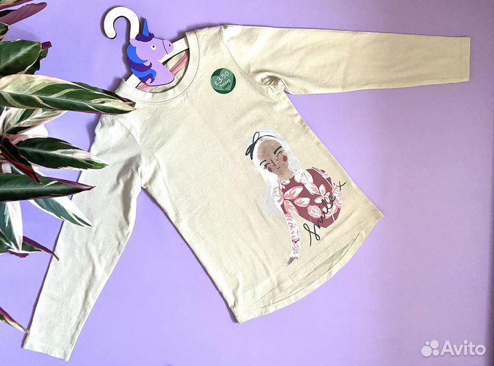 Лонгслив для девочки 140