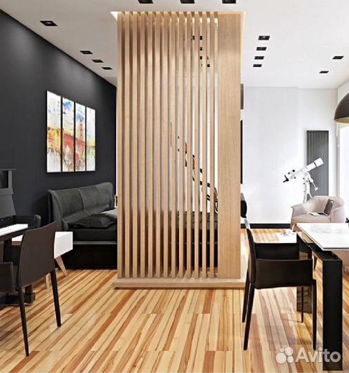 Перегородки из реек