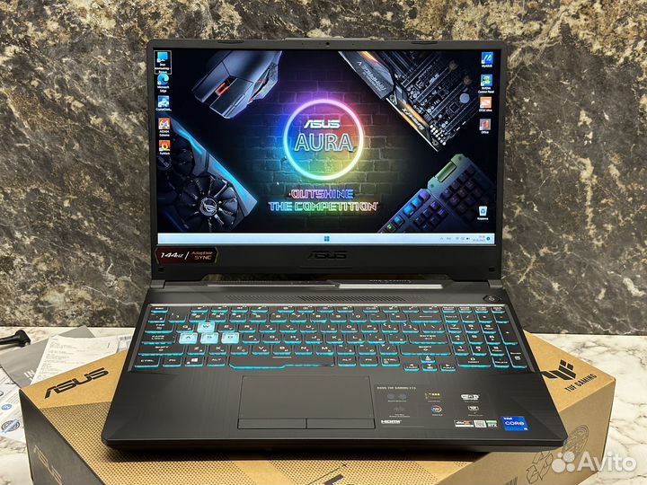 Новый Asus Tuf 144Hz I5-11400/RTX 3050/16GB/SSD512