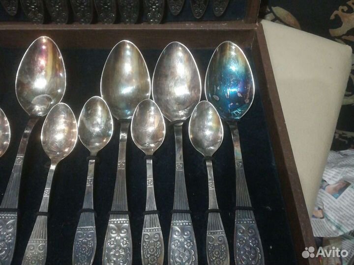 Набор столовых приборов мельхиор СССР