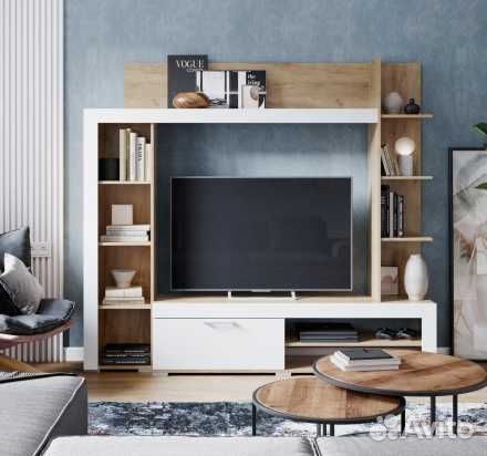 Гостиная / стенка 2,0 м Васанта дуб крафт золотой