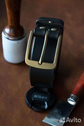 Кожаный Ремень ручной работы