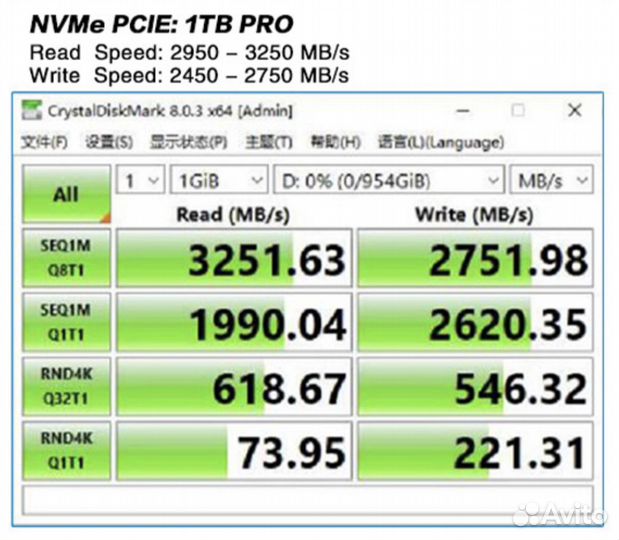 SSD диск XrayDisk M.2 PCIe nvme 1TB Pro 2280