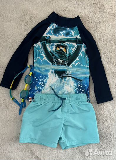 Солнцезащитный купальный костюм 3, 4 года