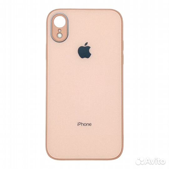 Чехол со стеклянной панелью для iPhone XR