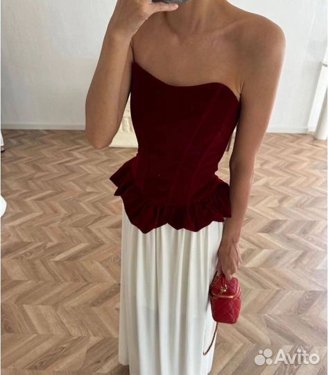 Корсет бархатный