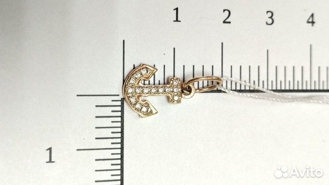 Подвеска с синтетическим камнем Золото