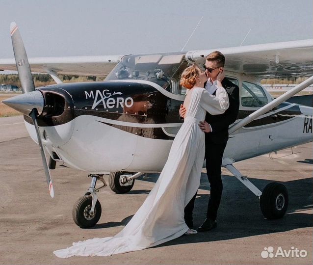 Полет на самолете над Омском