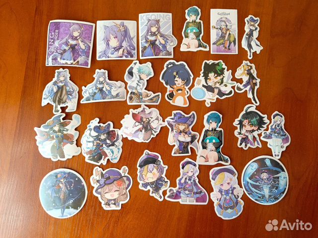 Наклейки Геншин