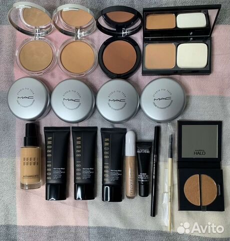 Пудра clinique, крем- пудра MAC, тон Bobbi Brown
