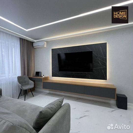 Шкаф в гостиную тв зона