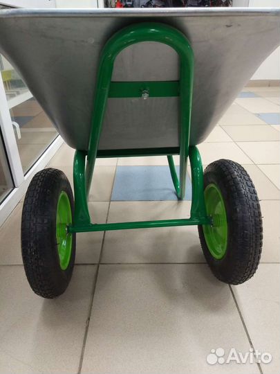 Тачка строительная двухколесная 110л 200кг