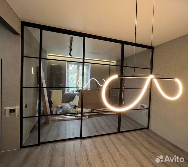 Перегородки раздвижные для зонирования комнаты