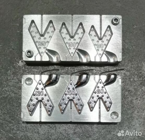 Форма для литья рыболовных грузил