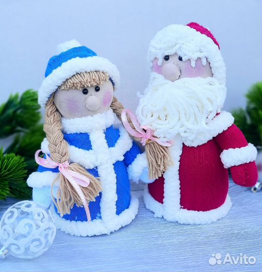 Дед мороз и снегурочка игрушки