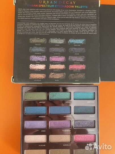 Палетка теней Urban decay, Zoeva, Dior,в наличии