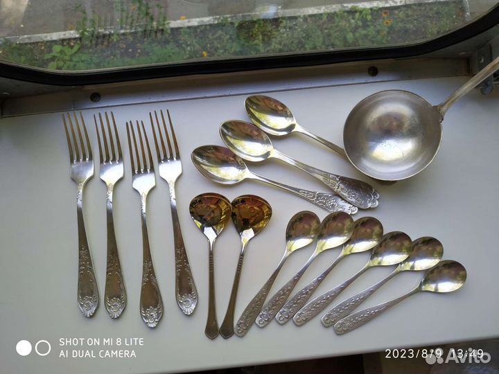 Мельхиоровые столовые приборы СССР