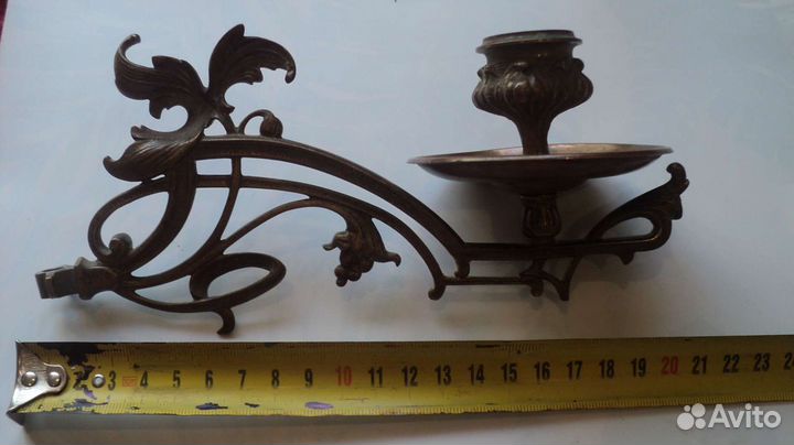 Бронзовый подсвечник Виноград 19 век. Модерн