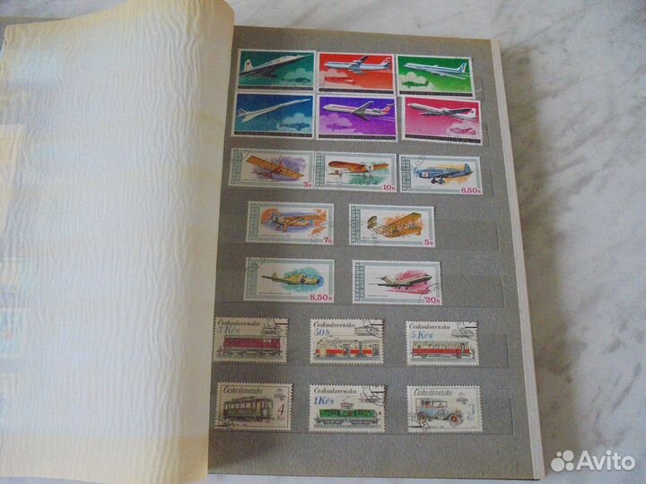 Марки отечественные и зарубежные в альбоме