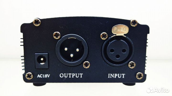 Фантомное питание 48В для студийного микрофона