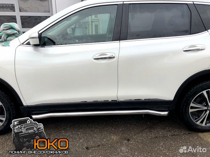 Защита порогов Nissan X-trail и новее