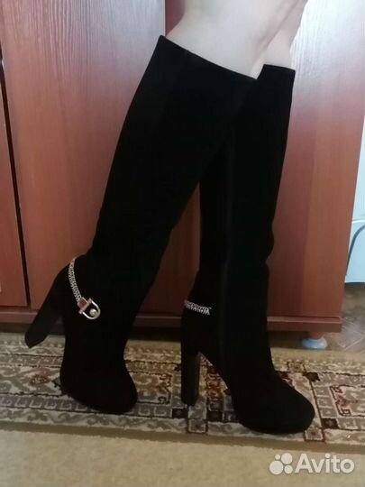 Зимние натуральные женские сапоги