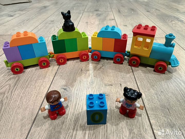 Лего Дупло поезд с цифрами