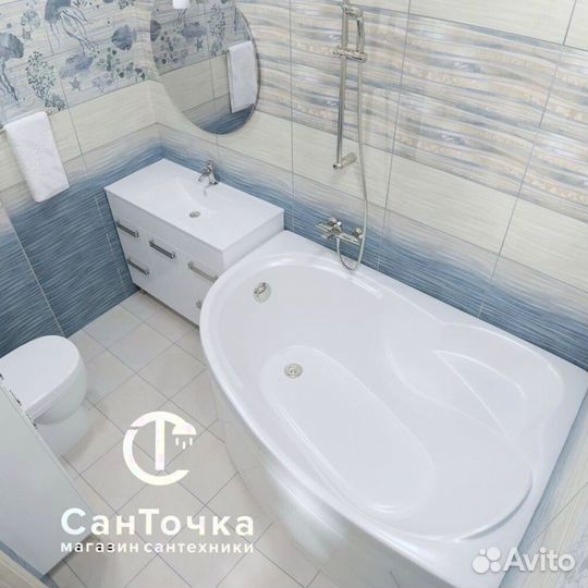 Ванна акриловая ассиметричная