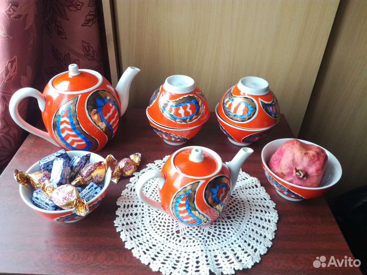 Сервиз чайный с пиалами Калампур