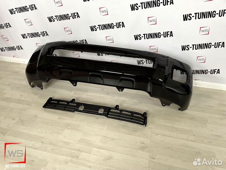 Toyota land cruiser 200 передний бампер черный P71