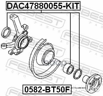 Ступица передняя mazda BT-50 UN 2006-2011