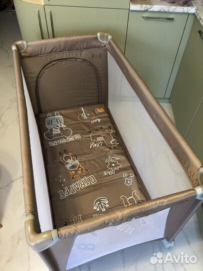 Детская кроватка манеж складная