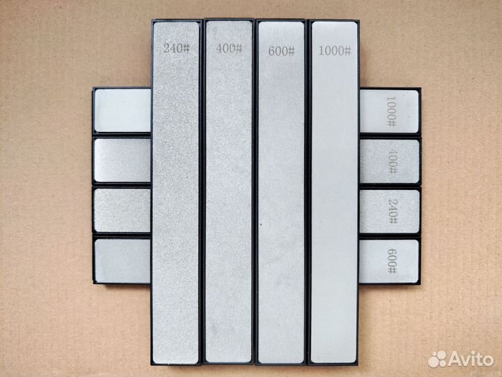 Алмазные бруски 4 штуки набор