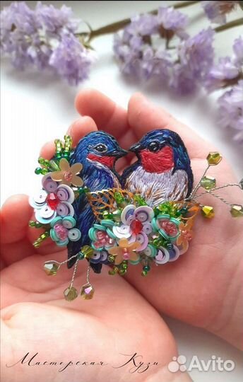 Брошь ручной работы